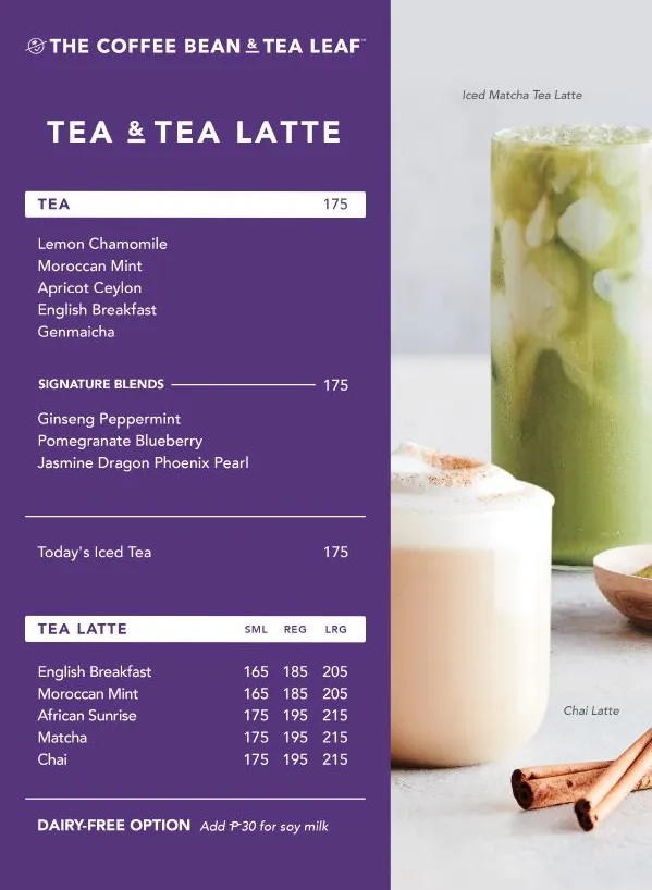 THE COFFEE BEAN & TEA LEAF TEA PRICES