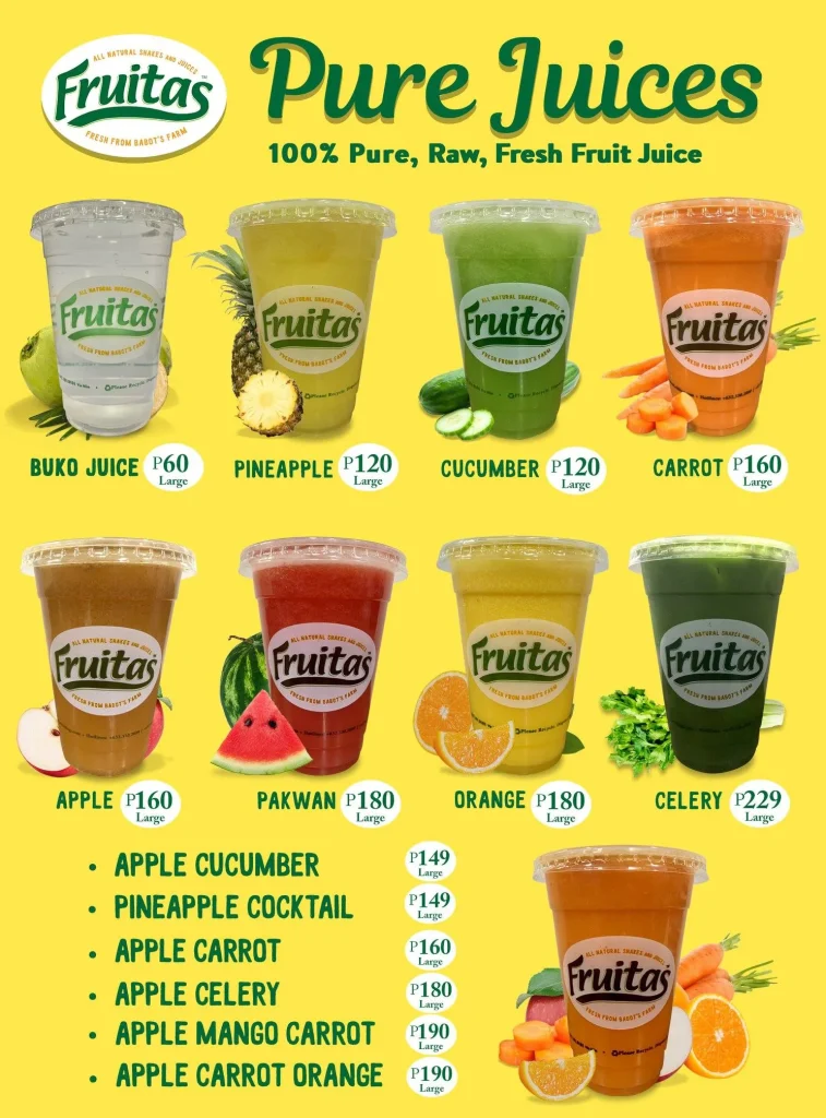 FRUITAS FRESH FRUIT JUICES PRICES