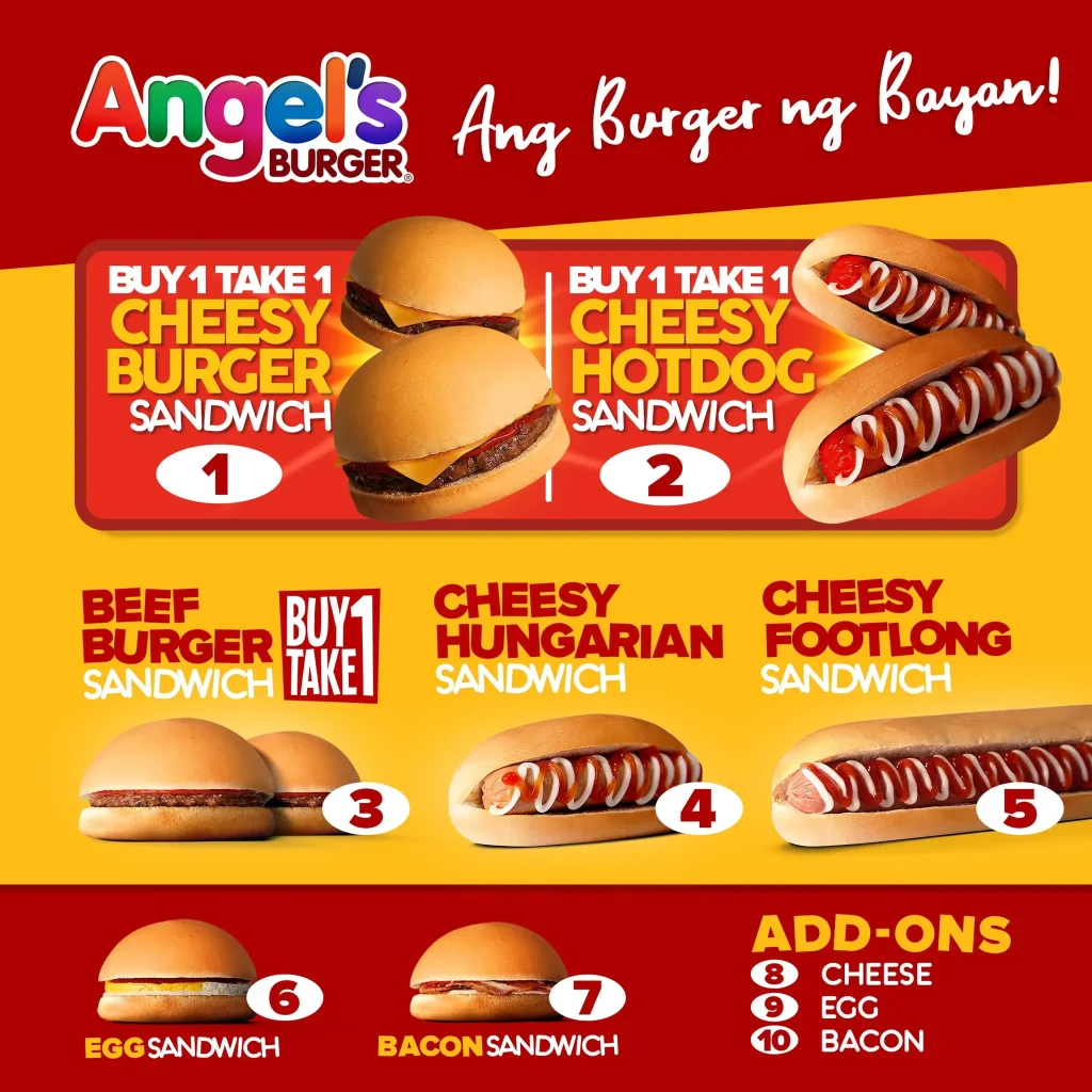 ANGEL’S BURGER BACON SANDWICHES