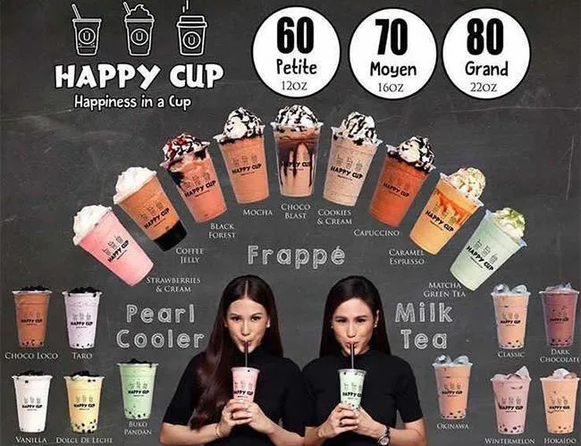 HAPPY CUP FRAPPE MENU