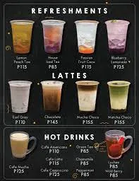 KUMORI LATTES MENU PRICES