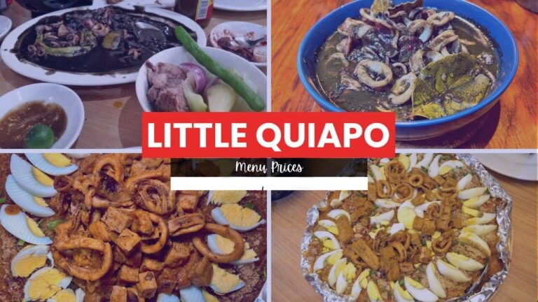 little quiapo menu Philippines