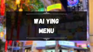 Wai Ying menu Philippines