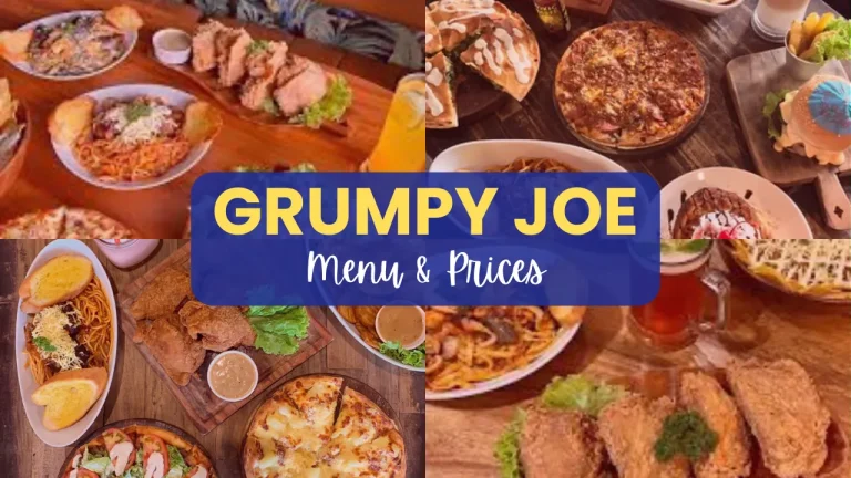 GRUMPY JOE MENU PHILIPPINES