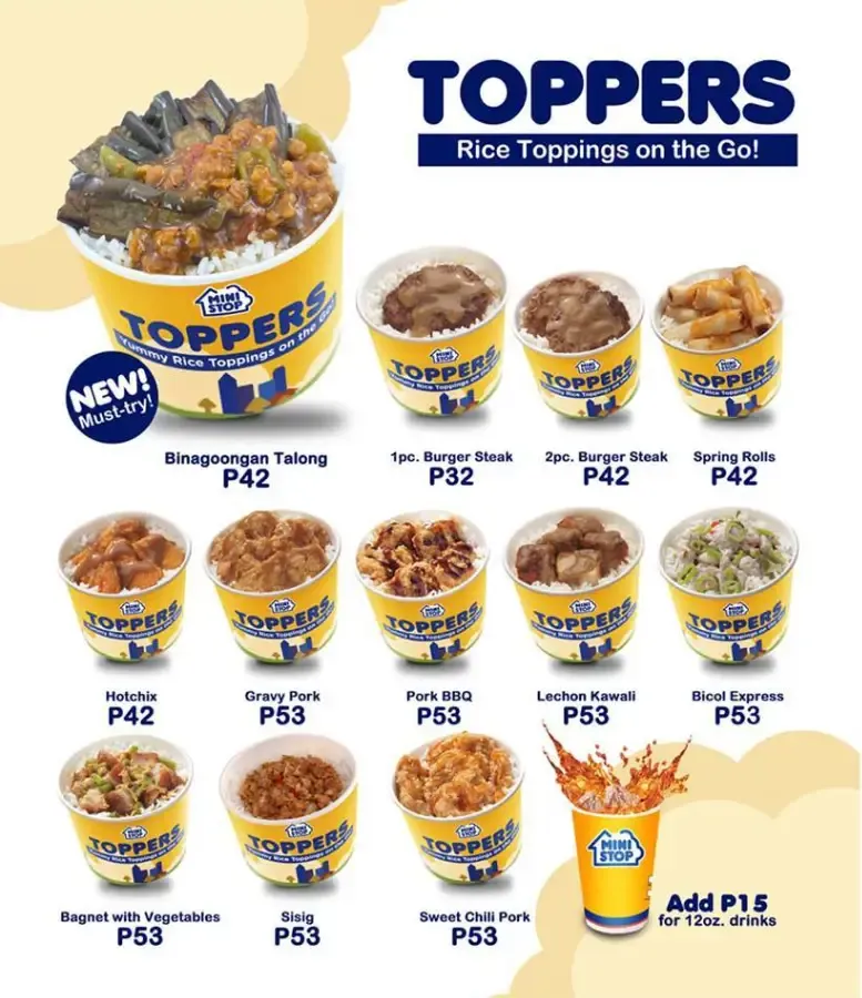 MINISTOP TOPPERS PRICES